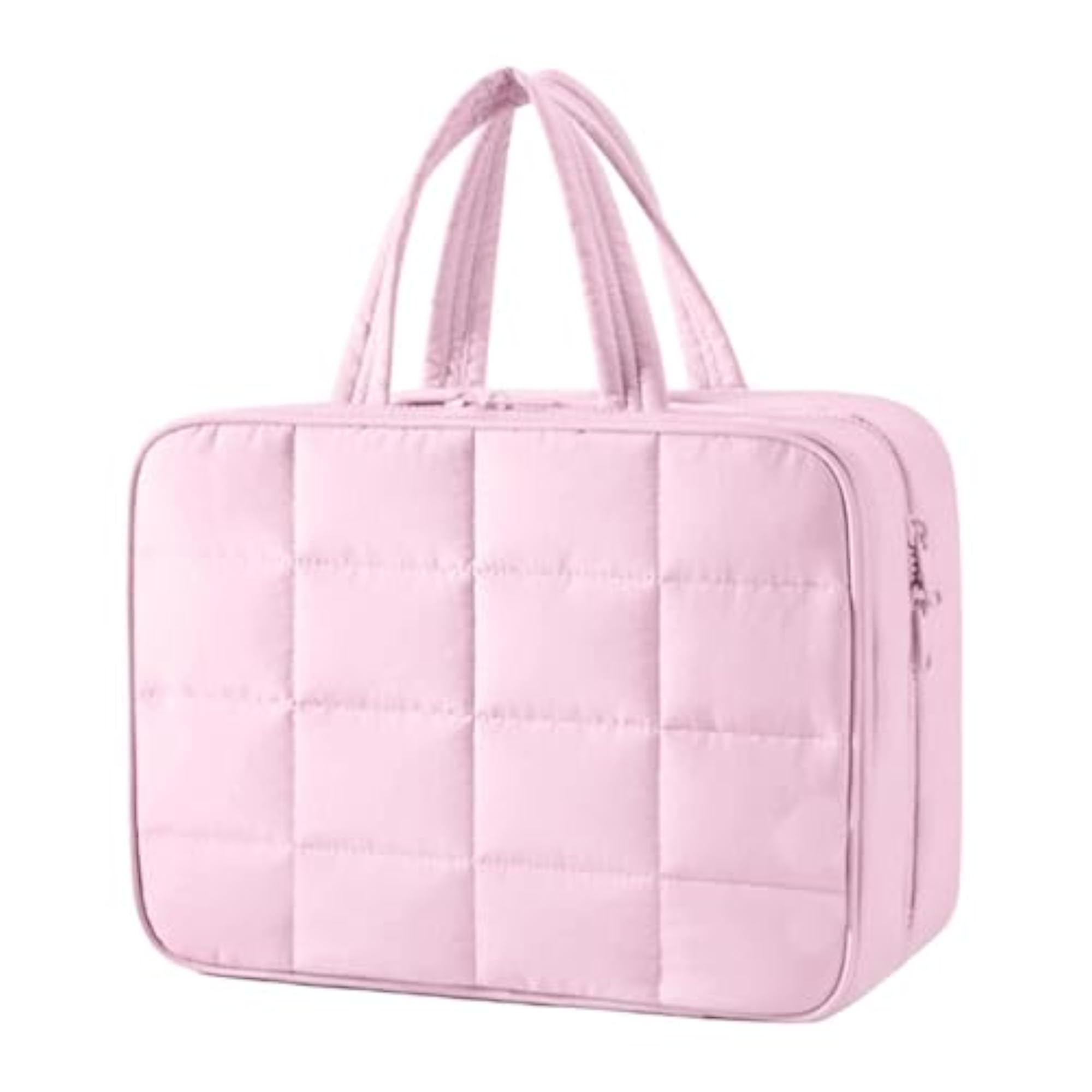 Cosmetic Storage Organizer Bag Handbag Beauty Case Pink L